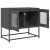 Szafka RTV, czarna, 68x39x60,5 cm, stal walcowana na zimno