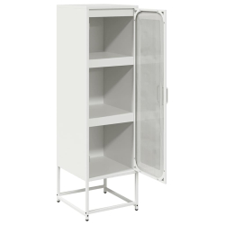 Komoda biała 36x39x123 cm Stal walcowana na zimno