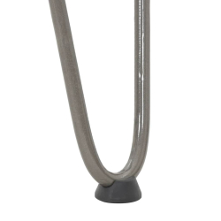 Nogi do stołu Hairpin, 4 szt., naturalna stal, 72 cm, lita stal