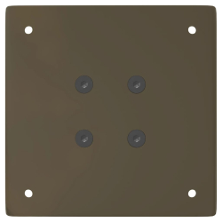 Nogi do stolika kawowego, 4 szt., naturalna stal, 42 cm, stal