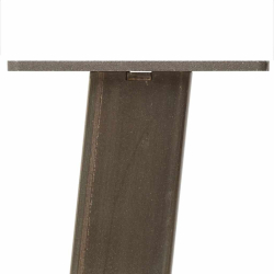Nogi do stolika kawowego, 4 szt., naturalna stal, 42 cm, stal