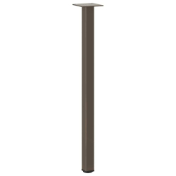 Nogi do stolika kawowego, 4 szt., naturalna stal, 72-74cm, stal