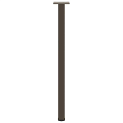 Nogi do stolika kawowego, 4 szt., naturalna stal, 72-74cm, stal