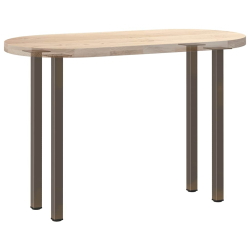 Nogi do stolika kawowego, 4 szt., naturalna stal, 72-74cm, stal
