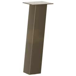 Nogi do stolika kawowego, 4 szt., naturalna stal, 30 cm, stal