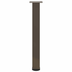 Nogi do stolika kawowego, 4 szt., naturalna stal, 72-74cm, stal