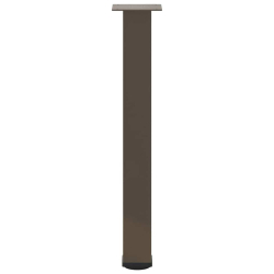 Nogi do stolika kawowego, 4 szt., naturalna stal, 72-74cm, stal