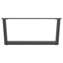 Nogi stołu jadalnego w kształcie litery V 2 szt. Antracyt Stal