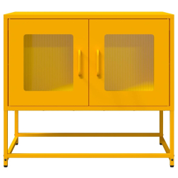 Szafka RTV, musztardowa, 68x39x60,5 cm, stal walcowana na zimno