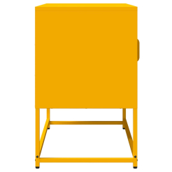 Szafka RTV, musztardowa, 68x39x60,5 cm, stal walcowana na zimno