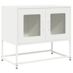 Szafka RTV, biała, 68x39x60,5 cm, stal walcowana na zimno
