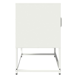Szafka RTV, biała, 68x39x60,5 cm, stal walcowana na zimno