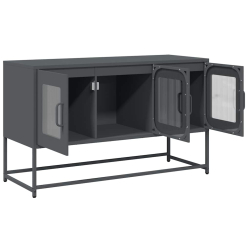 Szafka RTV, antracyt, 100,5x39x60,5 cm, stal walcowana na zimno