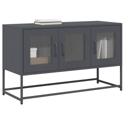 Szafka RTV, antracyt, 100,5x39x60,5 cm, stal walcowana na zimno