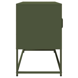 Szafka RTV, oliwkowa, 100,5x39x60,5 cm, stal walcowana na zimno