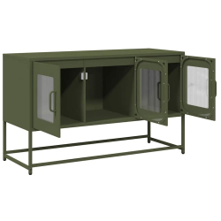 Szafka RTV, oliwkowa, 100,5x39x60,5 cm, stal walcowana na zimno