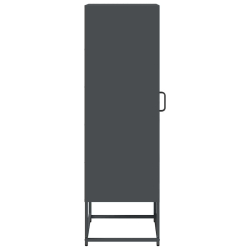 Komoda wysoka Antracyt 36x39x123 cm Stal walcowana na zimno