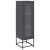 Komoda wysoka Antracyt 36x39x123 cm Stal walcowana na zimno