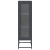 Komoda wysoka Antracyt 36x39x123 cm Stal walcowana na zimno