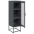 Komoda wysoka Antracyt 36x39x123 cm Stal walcowana na zimno