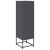 Komoda wysoka Antracyt 36x39x123 cm Stal walcowana na zimno