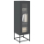 Komoda wysoka Antracyt 36x39x123 cm Stal walcowana na zimno
