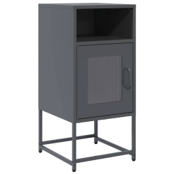 Szafka nocna Antracyt 36x39x78 cm Stal walcowana na zimno