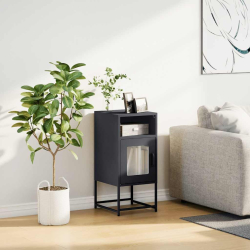Szafka nocna Antracyt 36x39x78 cm Stal walcowana na zimno