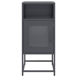 Szafka nocna Antracyt 36x39x78 cm Stal walcowana na zimno