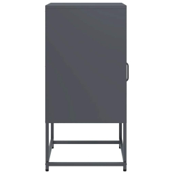Szafka nocna Antracyt 36x39x78 cm Stal walcowana na zimno