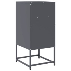 Szafka nocna Antracyt 36x39x78 cm Stal walcowana na zimno