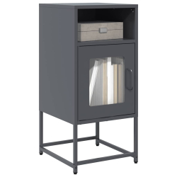Szafka nocna Antracyt 36x39x78 cm Stal walcowana na zimno