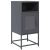 Szafka nocna Antracyt 36x39x78 cm Stal walcowana na zimno