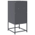 Szafka nocna Antracyt 36x39x78 cm Stal walcowana na zimno