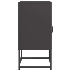 Szafka nocna Czarna 36x39x78 cm Stal walcowana na zimno