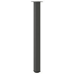 Nogi do stolika kawowego, 4 szt., antracyt, 110-112 cm, stal