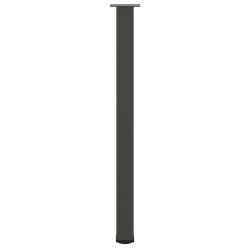 Nogi do stolika kawowego, 4 szt., antracyt, 110-112 cm, stal