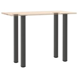 Nogi do stolika kawowego, 4 szt., antracyt, 110-112 cm, stal