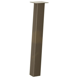 Nogi do stolika kawowego, 4 szt., naturalna stal, 72 cm, stal