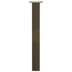 Nogi do stolika kawowego, 4 szt., naturalna stal, 72 cm, stal