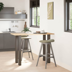 Nogi do stolika kawowego, 4 szt., naturalna stal, 90-92cm, stal