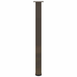 Nogi do stolika kawowego, 4 szt., naturalna stal, 90-92cm, stal