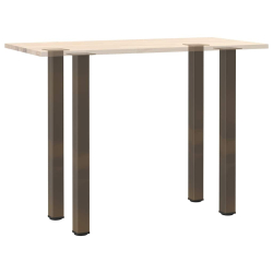 Nogi do stolika kawowego, 4 szt., naturalna stal, 90-92cm, stal