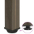 Nogi do stolika kawowego, 4 szt., naturalna stal, 90-92cm, stal