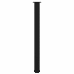 Nogi do stolika kawowego, 4 szt., czarne, 110-112 cm, stal