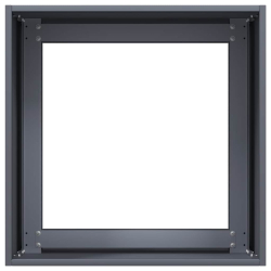 Donica, antracytowa, 40x40x40 cm, stal walcowana na zimno
