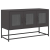 Szafka RTV, czarna, 100,5x39x60,5 cm, stal walcowana na zimno
