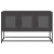 Szafka RTV, czarna, 100,5x39x60,5 cm, stal walcowana na zimno