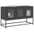 Szafka RTV, czarna, 100,5x39x60,5 cm, stal walcowana na zimno