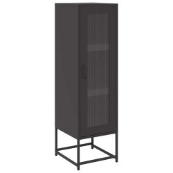 kredens czarny 36x39x123 cm stal walcowana na zimno